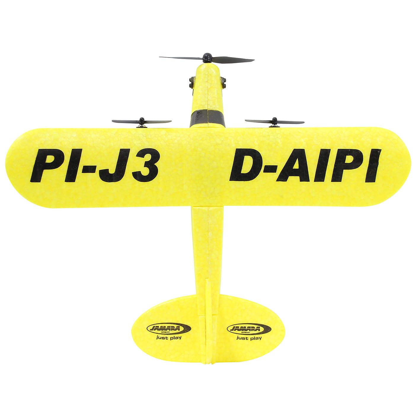 JAMARA 410191 Piper J3-CUB Aereo 2,4 GHz Gyro 2CH – 2,4 GHz Funzionamento Multiplayer, Microschiuma Flessibile, Adatto per Principianti