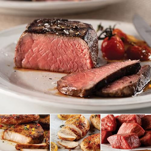 image for Omaha Steaks Best-Sellers (4 Top Sirloins, 4x Polynesian Pork Chops, 4
