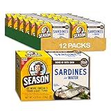 HIGH OMEGA 3's - Rich in Omega-3 Fatty Acids & excellent source of natural fish oils, Season Sardines are a great way to incorporate their nutritional benefits in your diet! SARDINES WILD CAUGHT - All of our sardines are wild-caught, low in mercury, ...