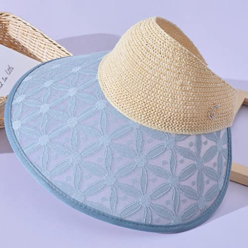 Chapeau extérieur anti décoloration visière femme pour cheveux longs