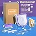 TsMADDTs 12PCS Nail Soaking Bowl Acetone Gel Polish Remover Kit with 2PCS Soak Off Bowls Manicure Bowls for Hands, Cuticle Remover Tools, Cuticle Oil, Files, Buffers, Brush, Dip Removal Kit