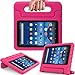 AVAWO Kids Case for Fire 7 2017 - Light Weight Shock Proof Handle Kid-Proof Case for Fire 7 inch Display Tablet (2015 & 2017 Release), Magenta/Rose