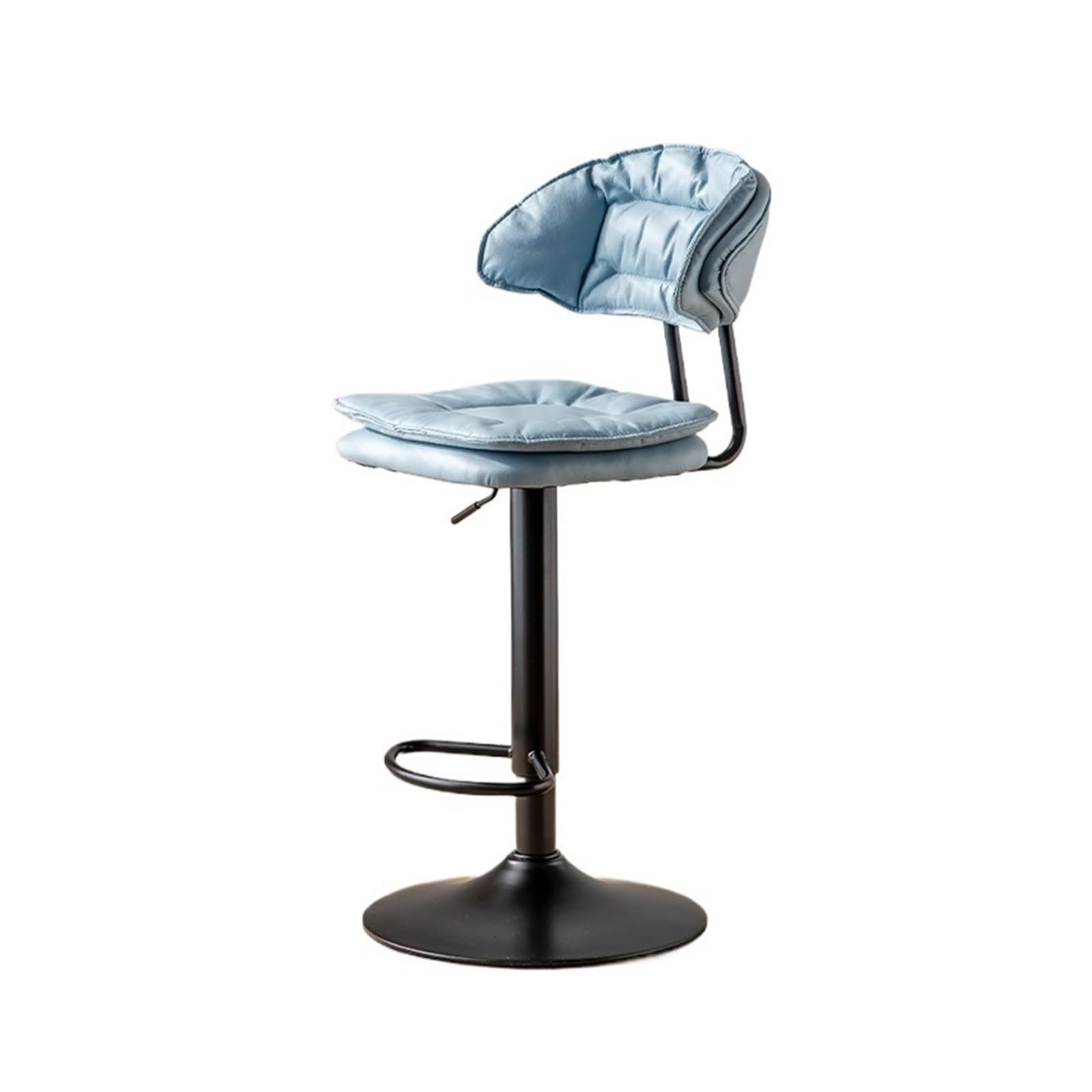 Tabourets hauts pour la maison : chaise de bar moderne réglable en bleu