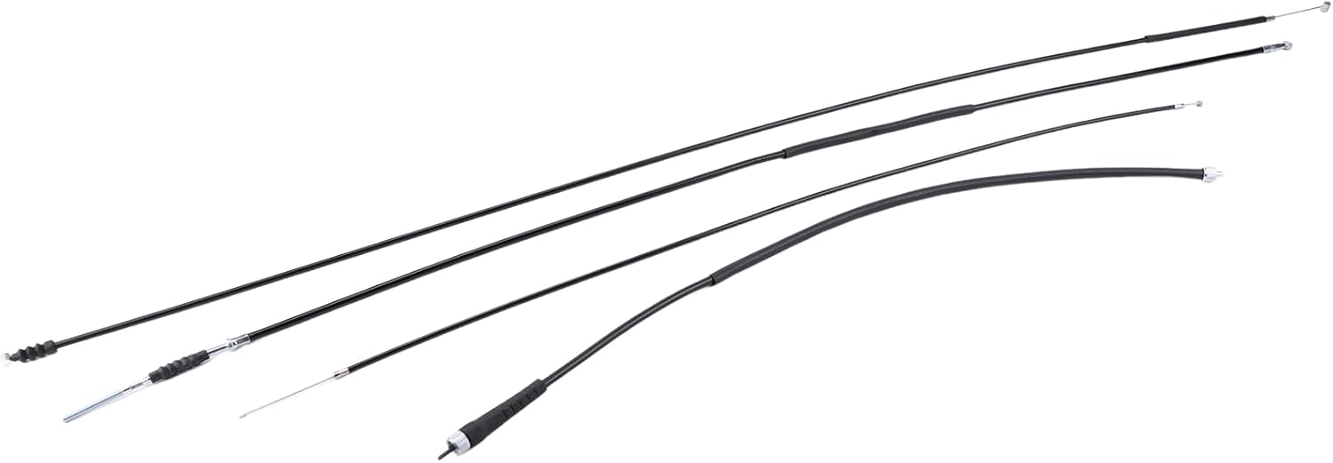 4 Pcs Throttle Speedometer Cable Set Compatible for Honda Trail 90 CT90 K0 1966 1967 1968, 45450-053-000 Front Rear Brake Control Cable