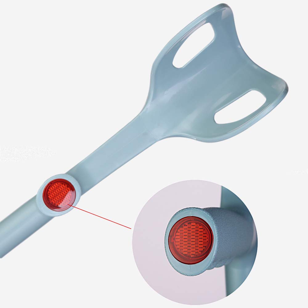 Bastón de Aluminio, Muletas Plegable portátil Apoyo para Antebrazos, Regulable en Altura