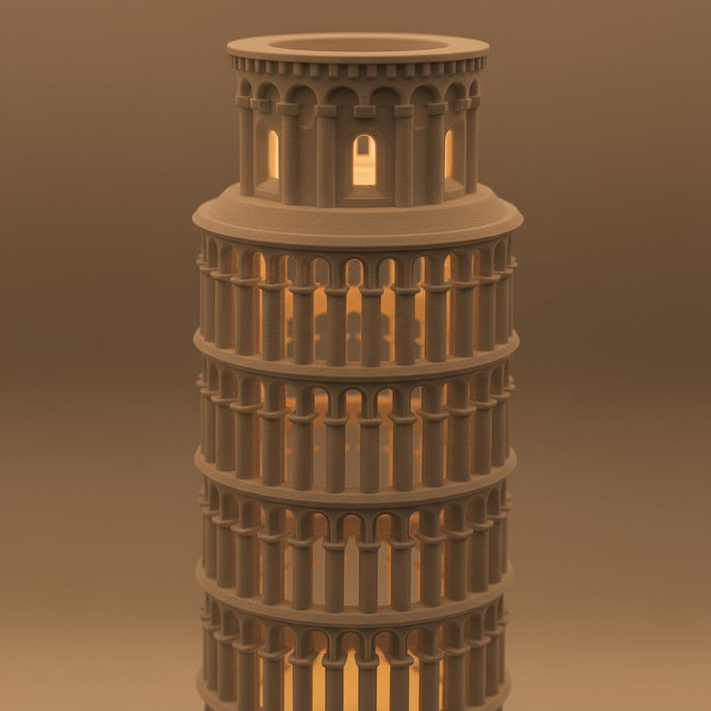 Pisa Tower Ambient Lamp – Unique LED Desk Light & Italian Style Room Decoration