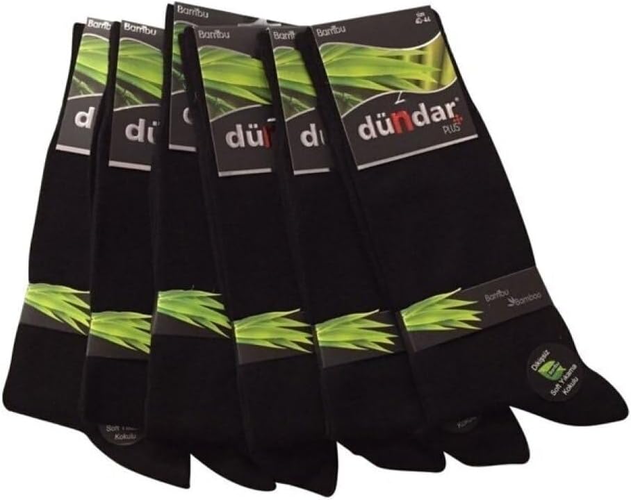 Men's Black Socks Plus Scented 6-Pack Seasonal comfortable Comfortable Casual Everyday Wear Size 40-44 - Black, 40-44