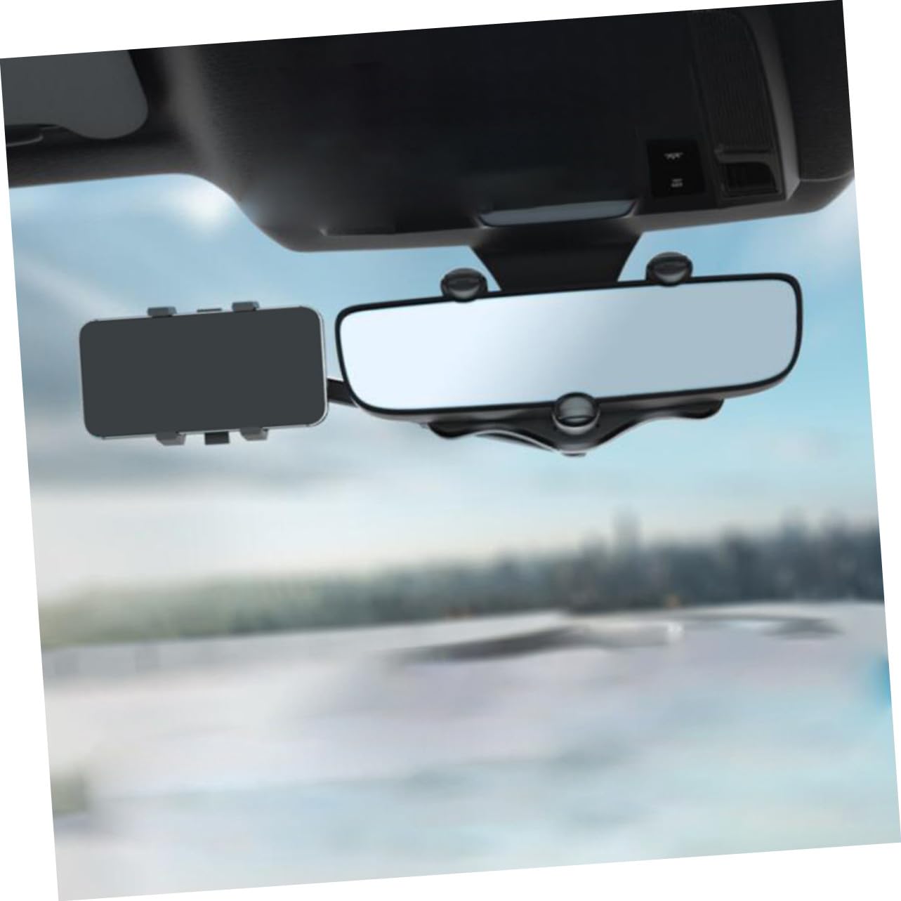 Supporto per Telefono da Auto e Navigatore per Cruscotto Regolabile, Resistente e Facile da Installare, Compatibile la Maggior Parte degli Smartphone, la Guida Sicura e Comoda