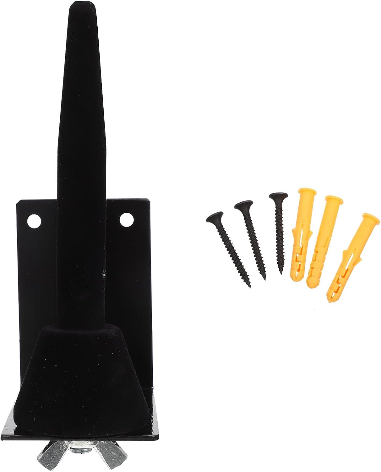 Wall-mounted Flute and Clarinet Rack Holder Black Instrument Display Bracket Dual-use Flute Clarinet Stand for Wall Hanging Wind Instrument Accessories