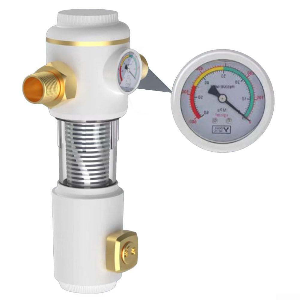 Rückspülwasser-Vorfilter, 360-Grad-Rotationsreinigung (20/25PPR weiß)