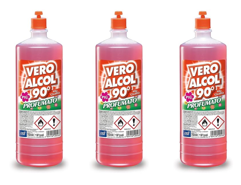3 unità Alcool Profumato 90° 3 pezzi