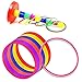PRALB 18 PCS 18cm Plastic Multicolor Toss Rings Plastic Toss Rings for Speed and Agility Practice Games, Carnival, Garden, Backyard, Outdoor Games