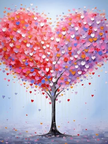 Kit broderie de perles arbre et fleur d'amour, le cadeau créatif idéal à offrir