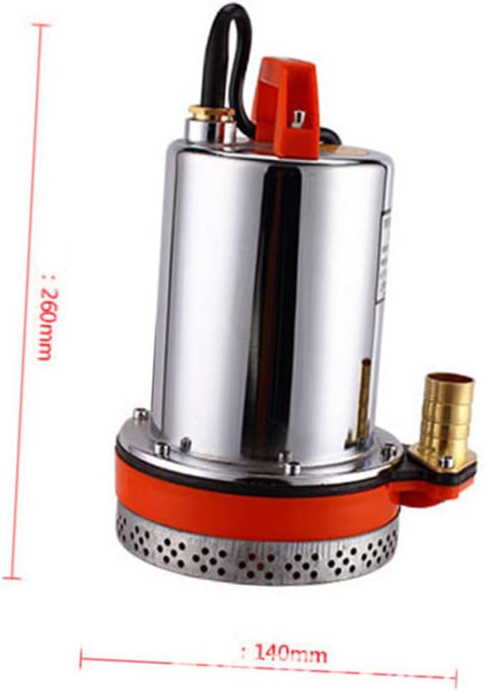 Angoily 12v Submersible Water Pump for Agricultural Irrigation Outdoor Ponds and Swimming Pools Durable Corrosion-resistant Electric Pump with Sealed Body for Wet Environments