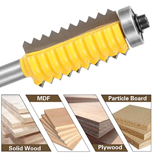Fresa para juntas de dedo com haste de 8 mm, cortador reversível de junção de dedo, cortador de carb