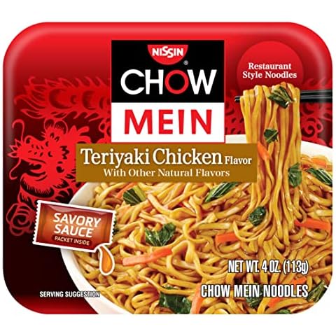Nissin Chicken Flavor Chow Mein Teriyaki, 4 Oz Cover