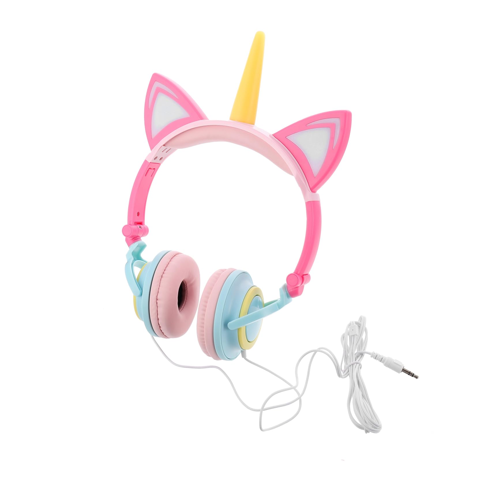 Auriculares De Unicornio Brillantes para Niñas Forma De Unicornio Fabricados Resistente para Jugar El Parque o Fiestas De Cumpleaños