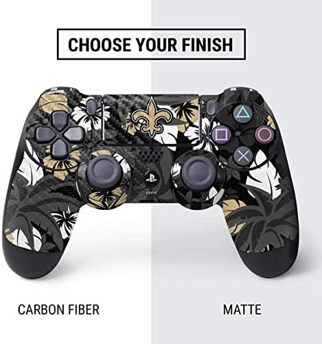 Vista 36 de Skinit Decal Gaming Skin Compatible with PS4 Controller - Officially Licensed NFL New Orleans Saints Double Vision Design Oro