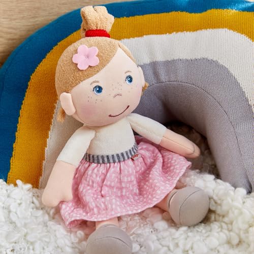 Image of HABA Snug Up Lauren - 10 inch Soft Doll, Machine Washable - Perfect Snuggly First Soft Baby Doll and Toddler Baby Doll for 6 Months and Up