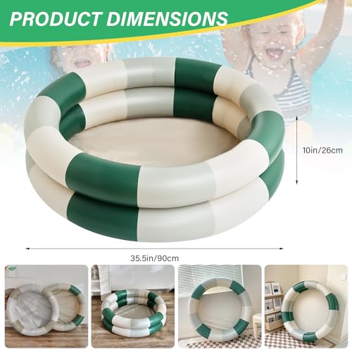 Miniatura 2 de Lwuuywa Piscina Hinchable De Pvc, Bonita Piscina Portátil Y Duradera, Ducha Para Exterior, Hogar, Balcón, Fiesta De Agua De Verano