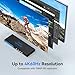 KVM Switch 1 Monitors 4 Computers 4K@60HZ 4 Port KVM Switches for 4 PC Share Single Monitor and 4 USB 3.0 Devices, Such as Keyboard Mouse Printer, with Controller, Plug and Play