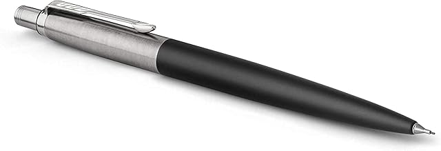 Parker Jotter Premium Stainless Steel Mechanical Pencil - Bond Street Black With Chrome Trim - 0.5mm - Gift Boxed
