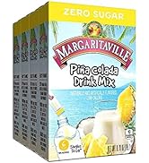 Margaritaville Singles To Go Water Drink Mix - Pina Colada Flavored, Non-Alcoholic Powder Sticks ...
