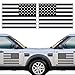 2 Pezzi di Adesivo di Bandiera Americana Decalcomanie Nere per Auto Sticker in Vinile per Auto da 11,02 x 14,96 Pollici, Adesivo di Bandiera USA per Finestra per Veicoli Camion, Elmetto