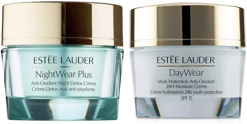 Estee Lauer DayWear Advanced Protection Anti-Oxidant Creme (15 ml) and NightWear Plus Anti-Oxidant Detox Creme (15ml)