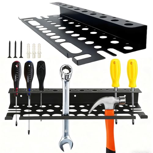 SecureElastic Screwdriver Organizer Wall Mount for Pliers Screwdrivers Garage Workshop Storage Stores up to 43 Pliers or Small Tools Ideal Gift for Men
