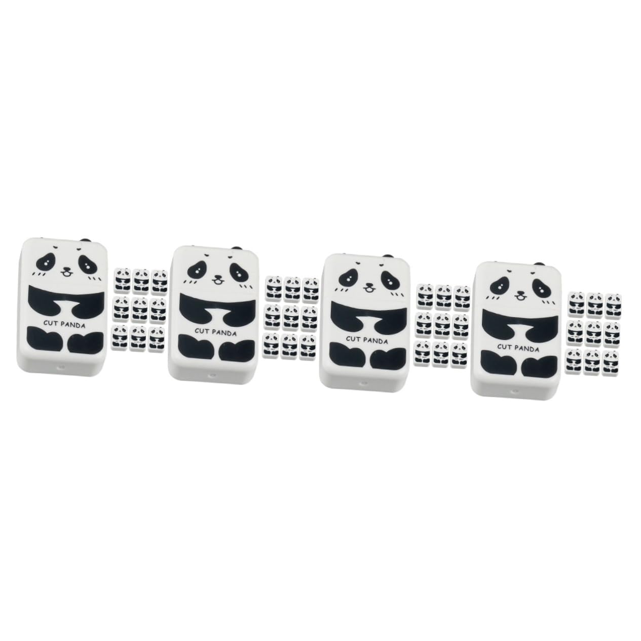 OSALADI 4 Set Gomma Da Cancellare Panda Bullette Carine Gomme Da Cancellare Panda Gomme Da Scrivere Cancella Cartone Animato Gomma Da Cancellare Portatile Eliminati Di Fumetti 10 Pezzi*4