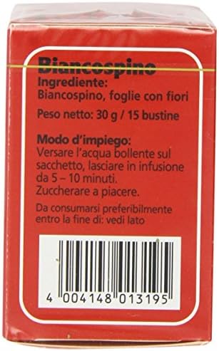 Floradix Hawthorn Organic Herbal Tea 15 Bag (Pack of 4)