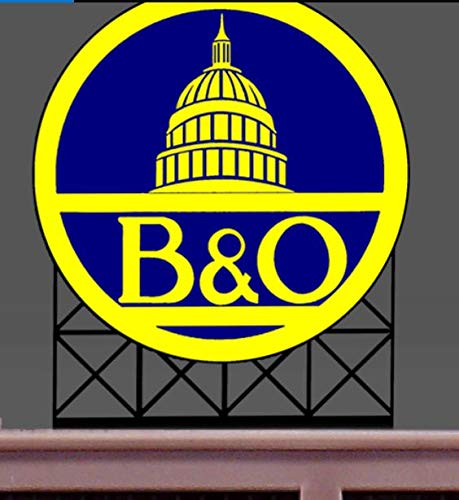 Lights4Models 88-2701 Lg B&O Railroad Sign by Miller Signs