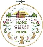 Design Works Crafts Sweet Home Counted Cross Stitch Kit with Hoop
