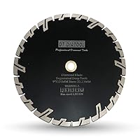 Vista 15 de DT-DIATOOL Hoja de diamante de 4-1/2 pulgadas para piedra de granito, hormigón, mármol, disco de corte prensado en caliente con segmento protector