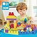 MEGA BLOKS First Builders Toddler Blocks Toy, Build ‘n Learn Portable Activity Table with 30 Pieces and Built-In Storage, Blue, Kids Ages 1+ Years (Amazon Exclusive)