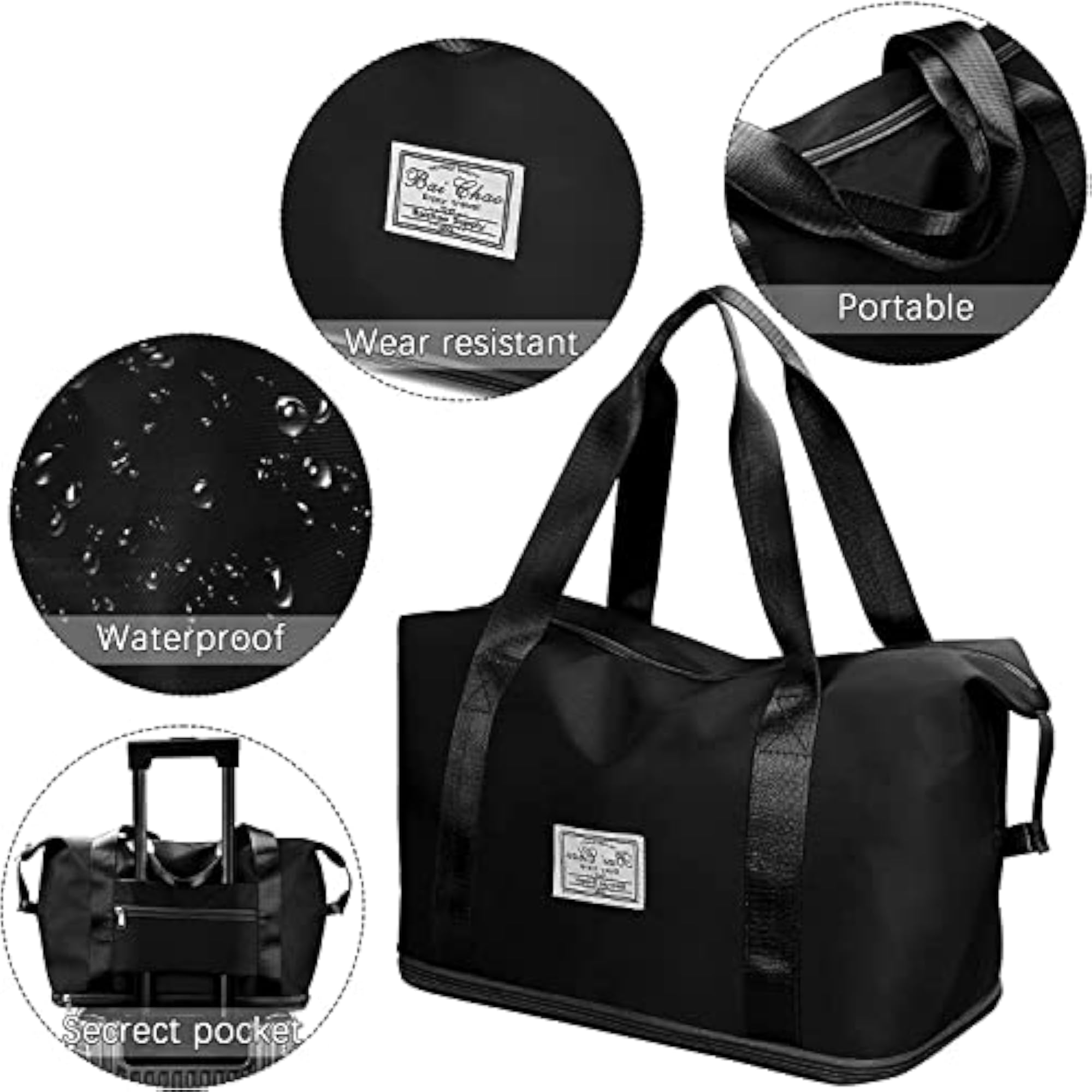 Lightweight Waterproof Travel Duffle Bag for Women
