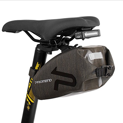 PROMEND Bolsa de Bicicleta Cojín de Cola Trasera Herramienta de Bicicletas Bolsa de Bicicleta Trasera Impermeable Equipo de Equitación (Negro)