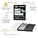 GOTIDEAL Liquid Chalk Markers, 6 Pack White Chalk Pens for Windows, Chalkboard Signs, Blackboard, Glass Painting, Dry & Wet Erase -6mm Reversible Medium Tip-24 Free Chalkboard Labels