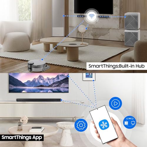 Image of Samsung 656 W 11.1.4 ch (HW-Q990D /XL) Wireless Dolby Atmos Soundbar with Subwoofer, Center /Up /Side Firing Speakers, Surround Sound, Built-in Alexa, AirPlay2, Wi-Fi, Bluetooth, HDMI (Graphite Black)