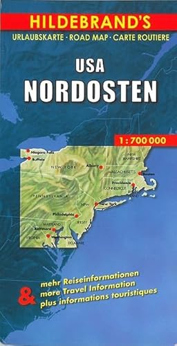 Northeastern USA Map (Hildebrand's USA maps)