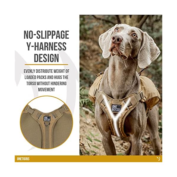 OneTigris-Y-Shaped-Dog-Backpack-No-Pull-CAMLUS-Dog-Saddle-Bag-with-D-Rings-Lightweight-Dog-Pack-Hiking-Gear-for-Dogs-Hunting-Camping-Travel OneTigris Y-Shaped Dog Backpack - Adventure Buddy for Outdoor Adventures