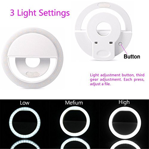 Selfie Light Ring,CrazyFire 36 dell'anello LED