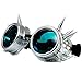 Produktbild WELDING CYBER GOGGLES Schutzbrille Schweißen Goth cosplay STEAMPUNK COSPLAY GOTH ANTIQUE VICTORIAN WITH SPIKES Includes FREE set Lense Shades UV400 Protection Morefaz(TM) (Silber Spikes)