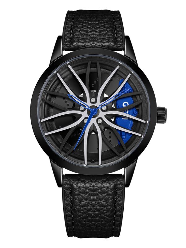 Montre créative à quartz design tendance et finitions squelette en relief 3D