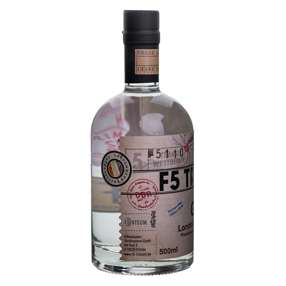 GIN 6x0.5l (44% Vol) No. 5110 - RATION | OstGin | London Dry | 6 Flaschen a 500ml | Schwechower Brennerei (1229)