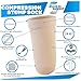 ABSOLUTE SUPPORT Above Knee Stump Shrinker, Amputee 20-30 mmHg Compression Socks - Beige, Large, A520BE3