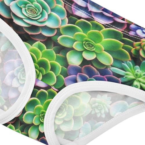 Cotton Girls Underwear Toddlers Succulent Plant Colorful Girl Panties Cute Stylish Kids Briefs Undies 2t4