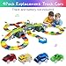 Tracks Cars 4PCS Magic LED Light-up Track Car Replacement Only,Flex Race Cars Glow in The Dark with 5 Flashing LED Lights Fits Most Tracks,Perfect Car Toys for 3-8 Kids,Boys&Girls