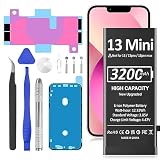 SHENMZ Battery for iPhone 13 Mini,(2025 New Version) 3200mAh Upgraded Higher Capacity 0 Cycle Replacement Battery for iPhone 13 Mini Model A2630 A2629 A2628 A2626 A2481 with Repair Tool Kits